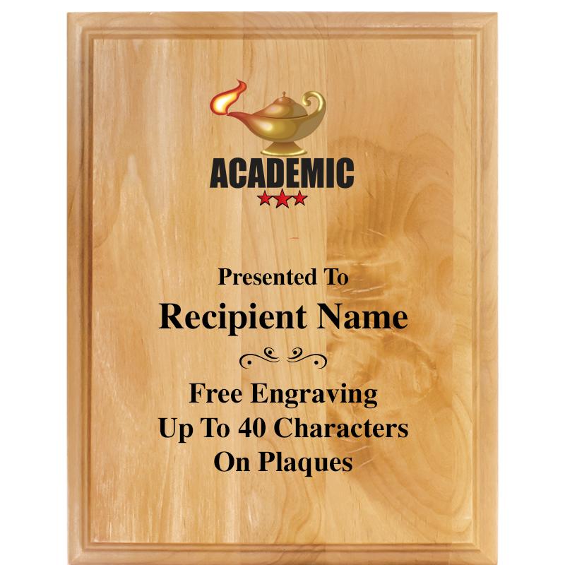 7"X9" ALDER WOOD PLAQUE