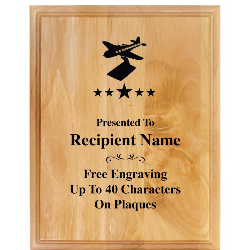 7"X9" ALDER WOOD PLAQUE