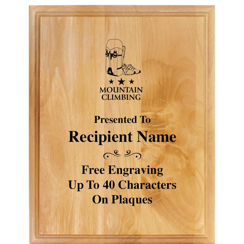 7"X9" ALDER WOOD PLAQUE