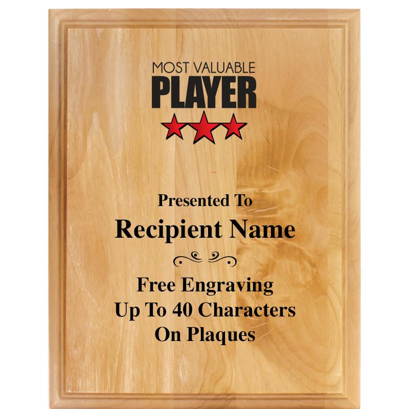 7"X9" ALDER WOOD PLAQUE