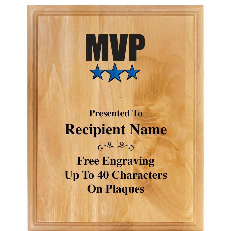 7"X9" ALDER WOOD PLAQUE