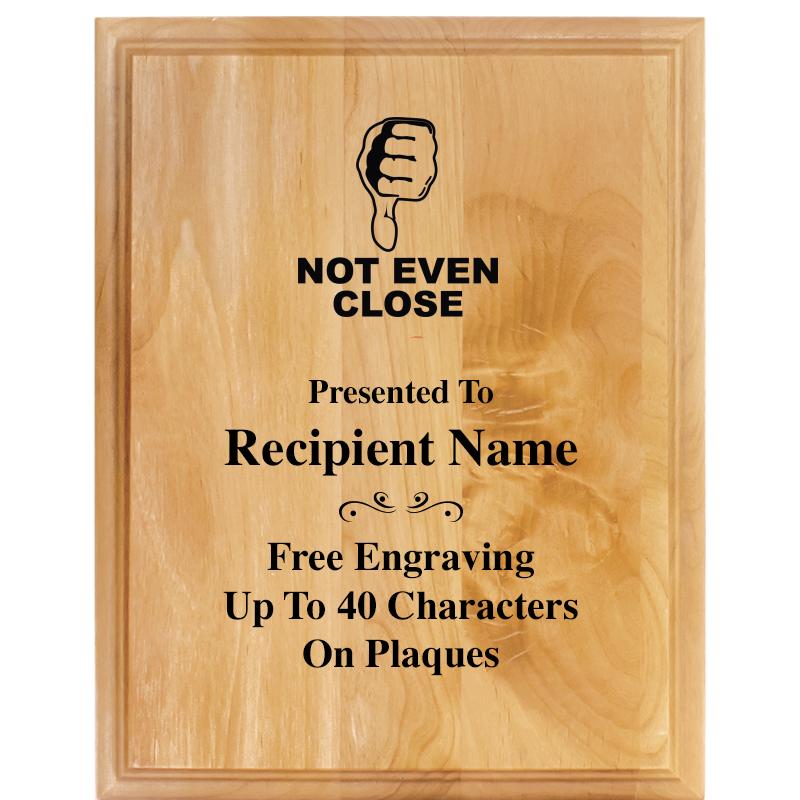 7"X9" ALDER WOOD PLAQUE