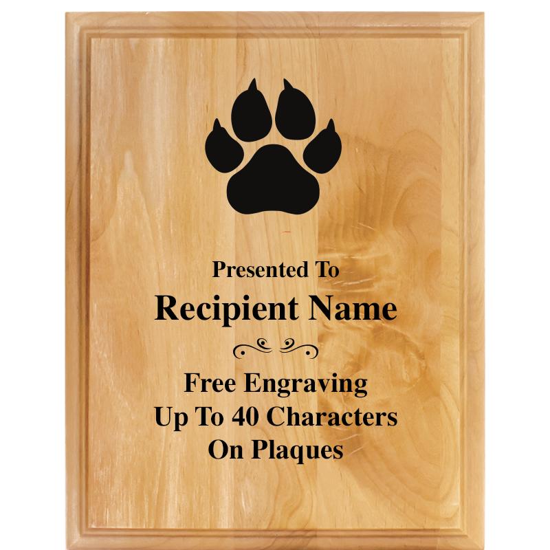 7"X9" ALDER WOOD PLAQUE