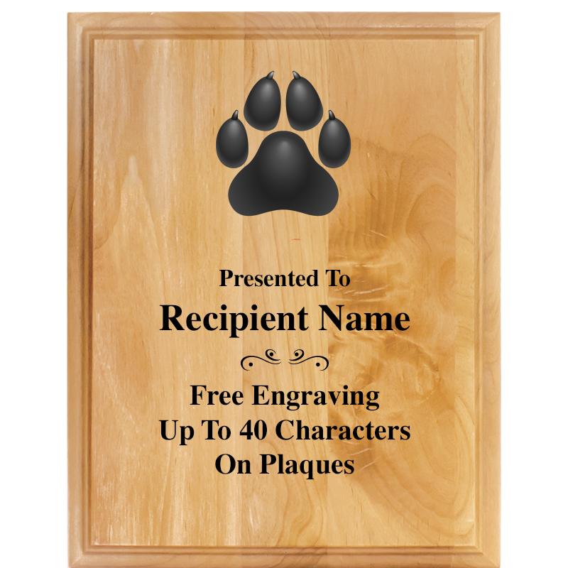 7"X9" ALDER WOOD PLAQUE