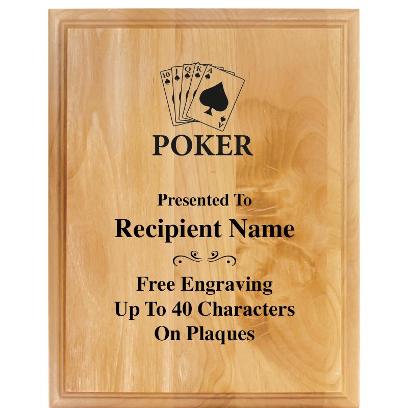 7"X9" ALDER WOOD PLAQUE