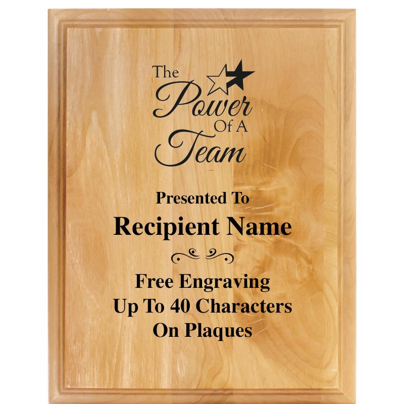 7"X9" ALDER WOOD PLAQUE