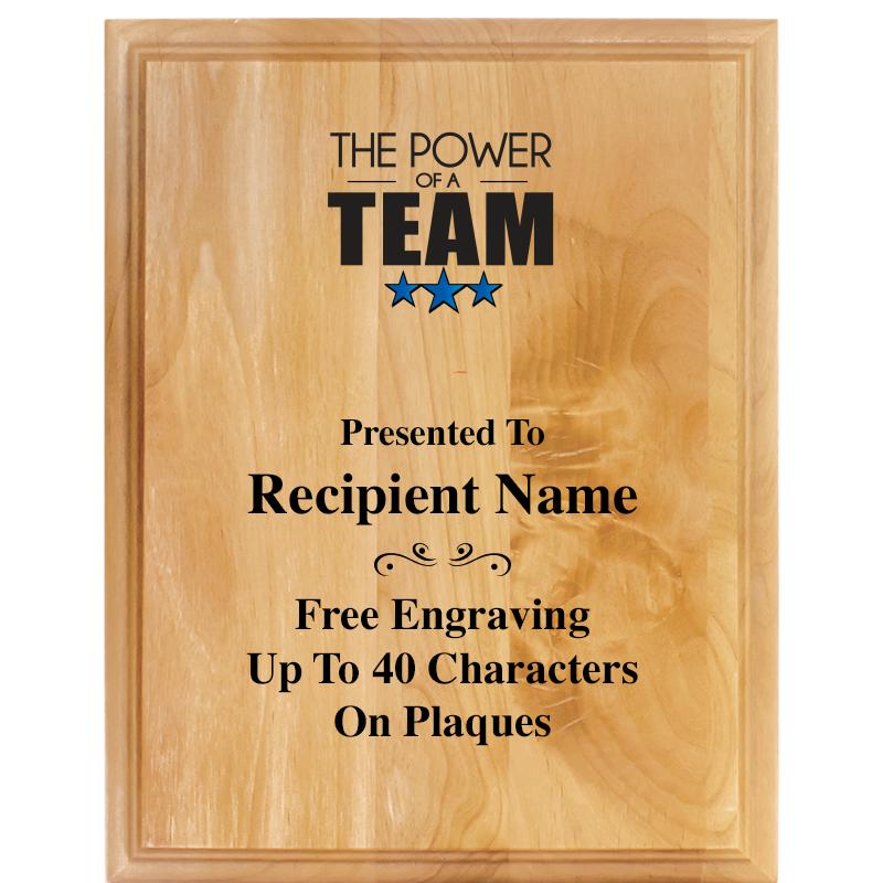 7"X9" ALDER WOOD PLAQUE