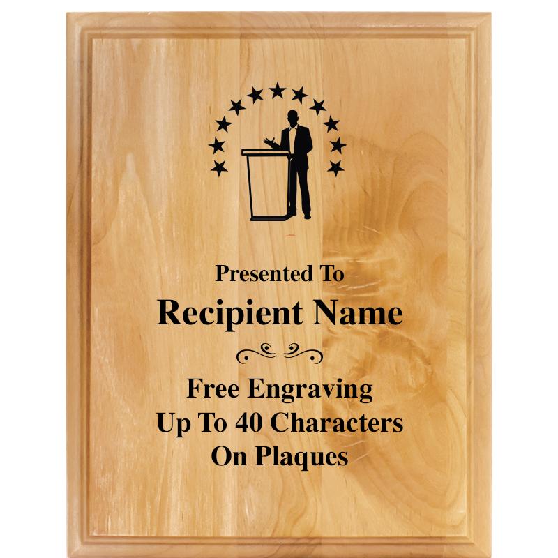 7"X9" ALDER WOOD PLAQUE