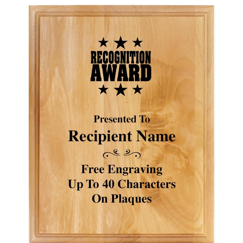 7"X9" ALDER WOOD PLAQUE