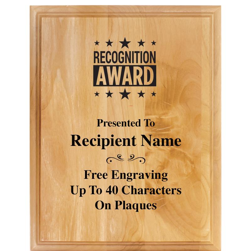 7"X9" ALDER WOOD PLAQUE