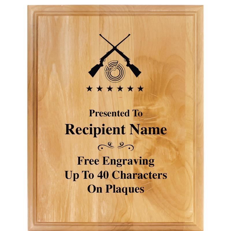 7"X9" ALDER WOOD PLAQUE