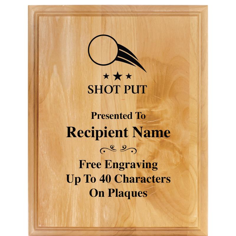 7"X9" ALDER WOOD PLAQUE