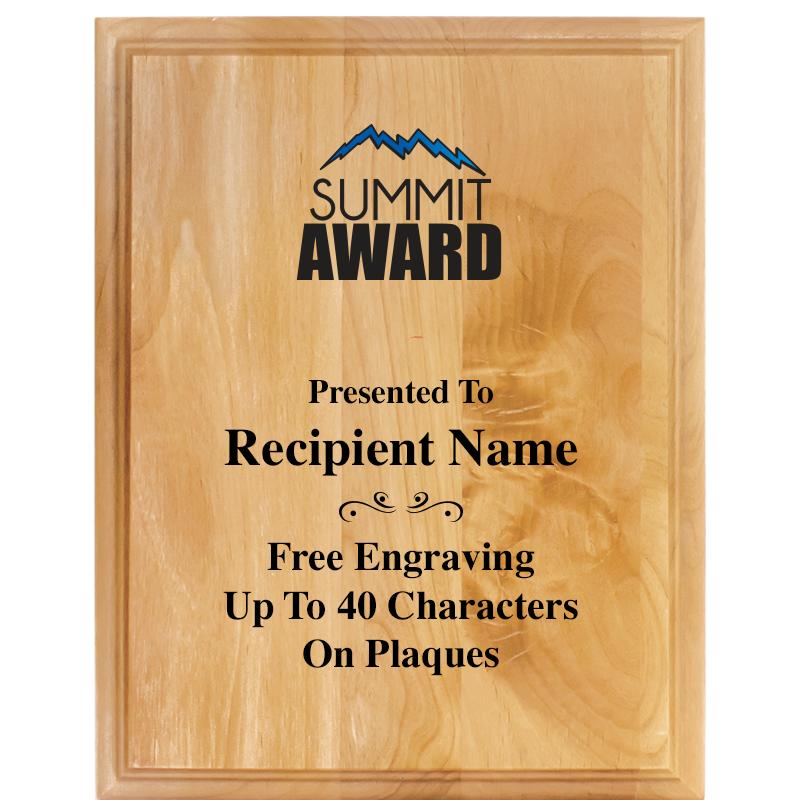 7"X9" ALDER WOOD PLAQUE