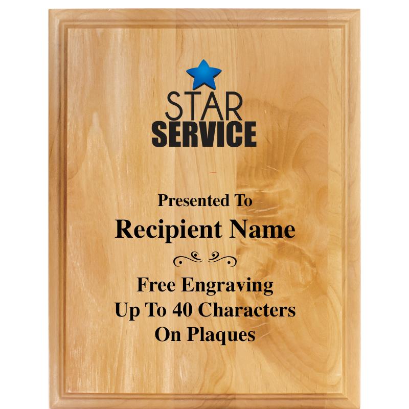 7"X9" ALDER WOOD PLAQUE