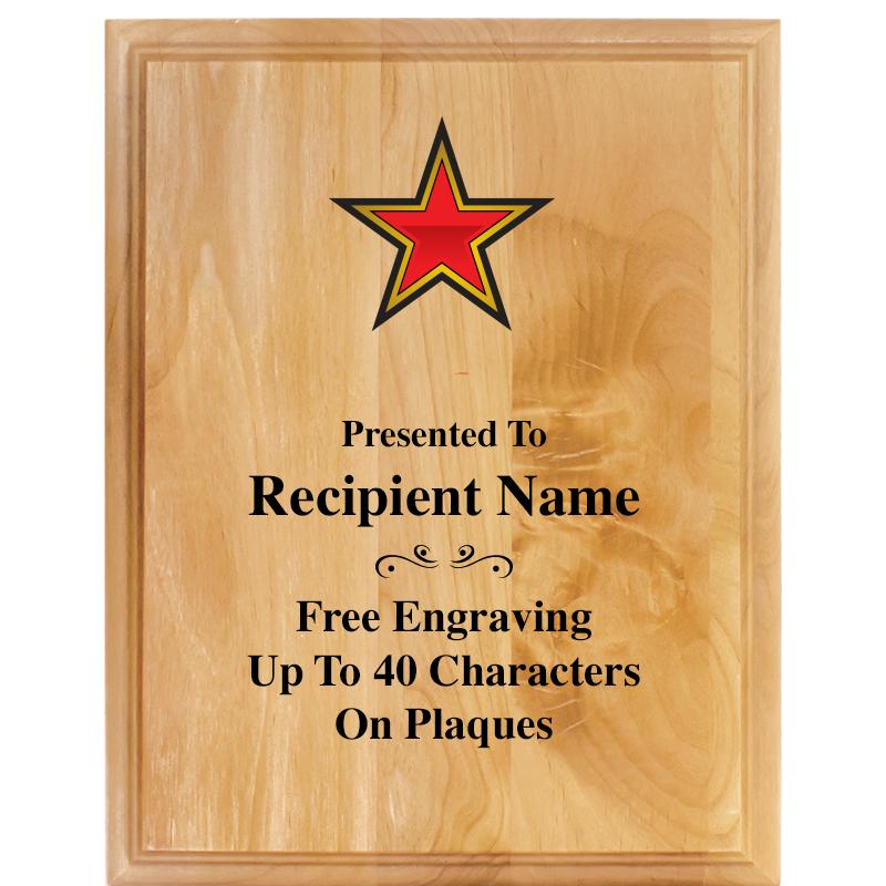 7"X9" ALDER WOOD PLAQUE