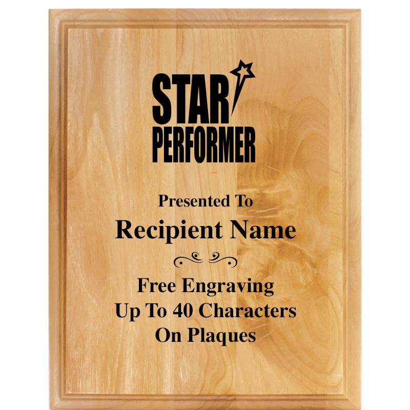 7"X9" ALDER WOOD PLAQUE