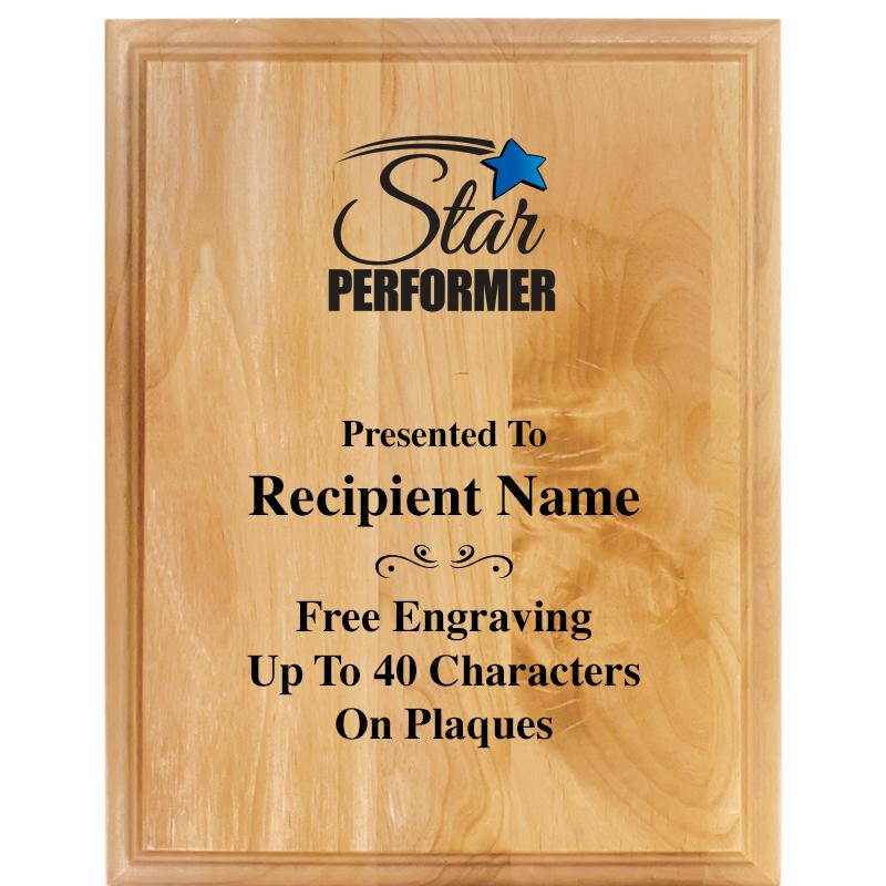 7"X9" ALDER WOOD PLAQUE