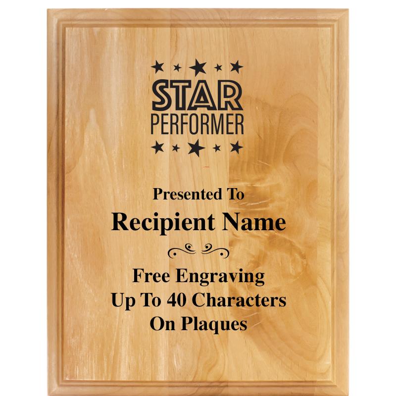 7"X9" ALDER WOOD PLAQUE