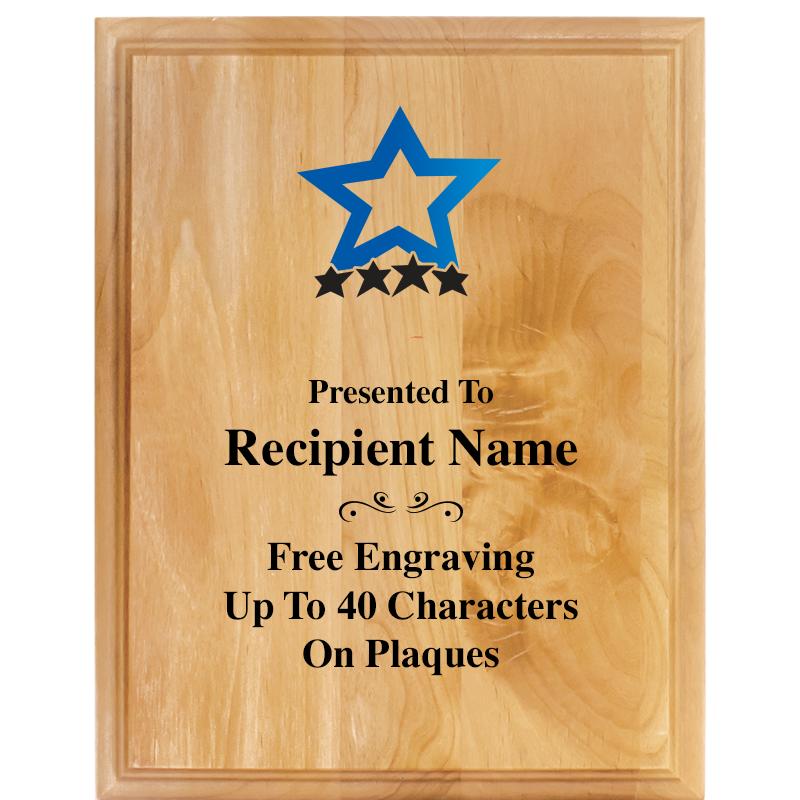 7"X9" ALDER WOOD PLAQUE