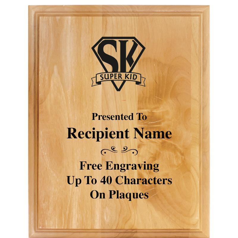 7"X9" ALDER WOOD PLAQUE