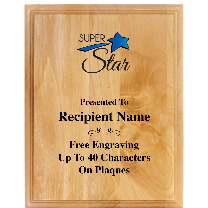 7"X9" ALDER WOOD PLAQUE