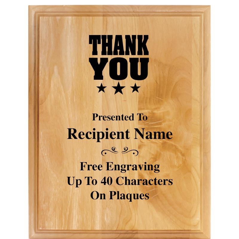 7"X9" ALDER WOOD PLAQUE