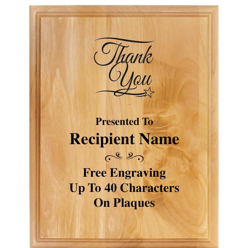 7"X9" ALDER WOOD PLAQUE