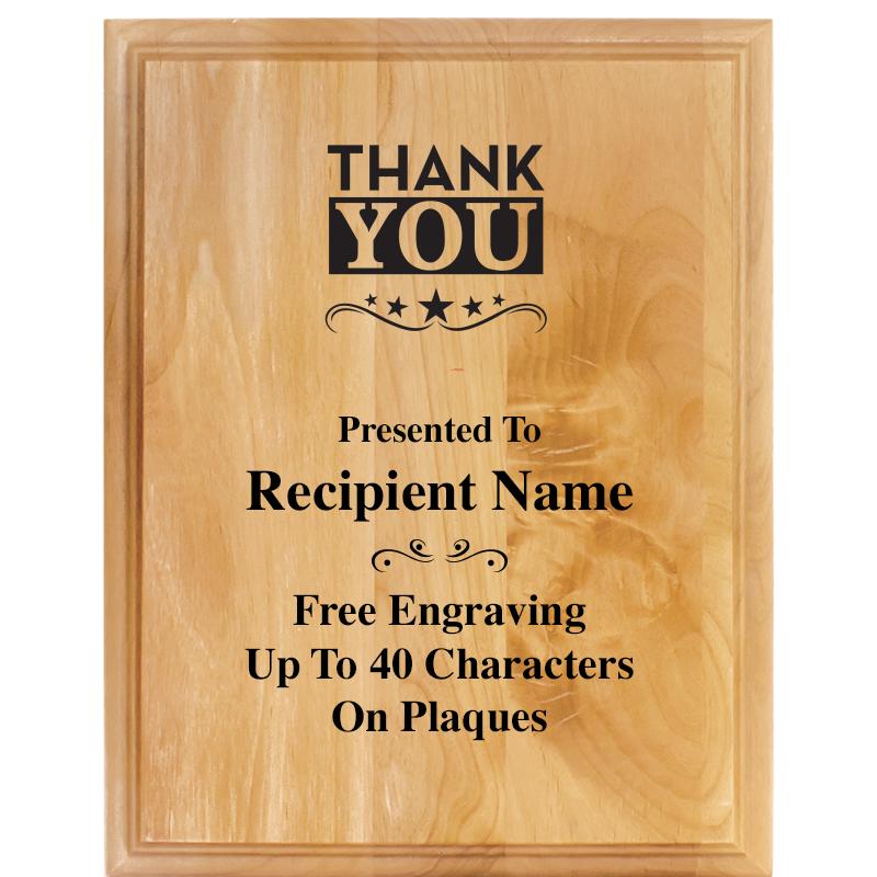 7"X9" ALDER WOOD PLAQUE