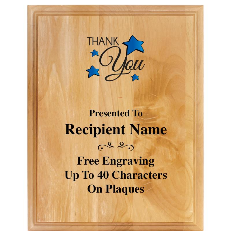 7"X9" ALDER WOOD PLAQUE