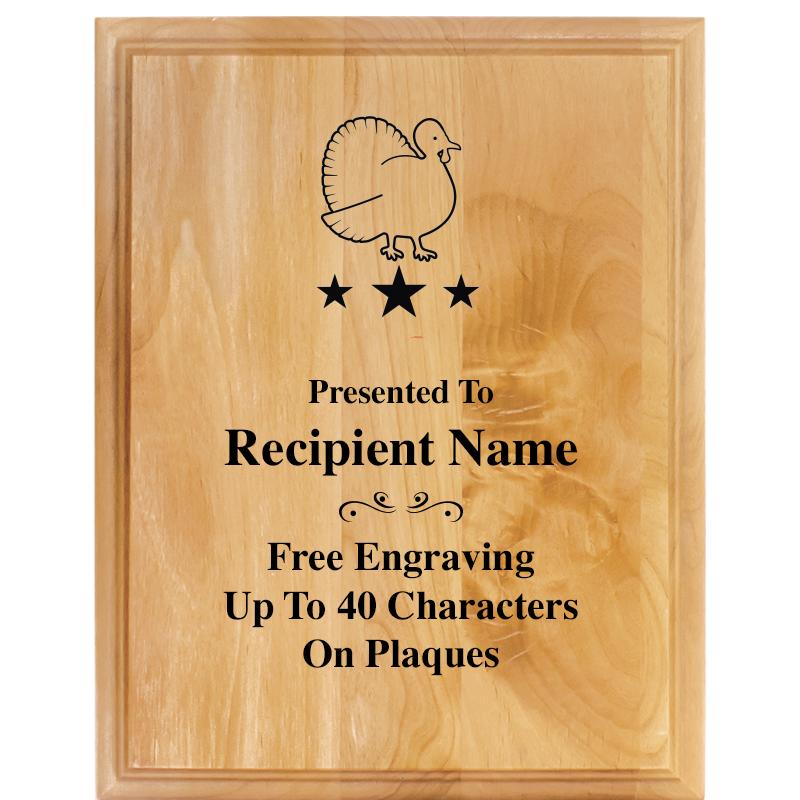 7"X9" ALDER WOOD PLAQUE