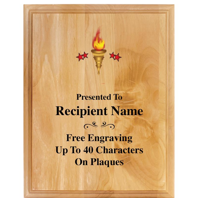 7"X9" ALDER WOOD PLAQUE