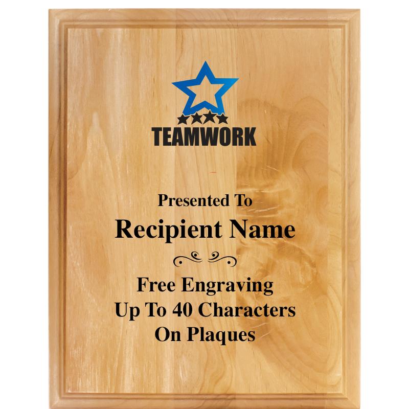 7"X9" ALDER WOOD PLAQUE