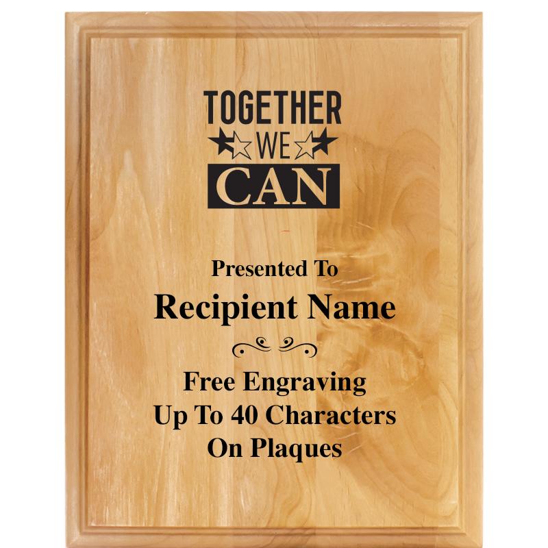 7"X9" ALDER WOOD PLAQUE