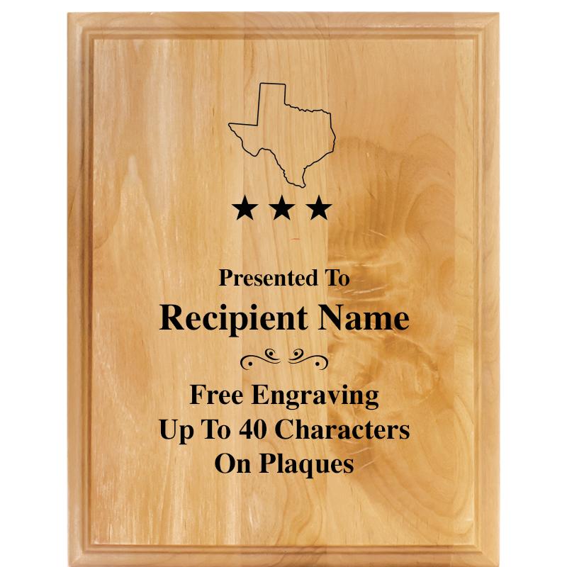 7"X9" ALDER WOOD PLAQUE