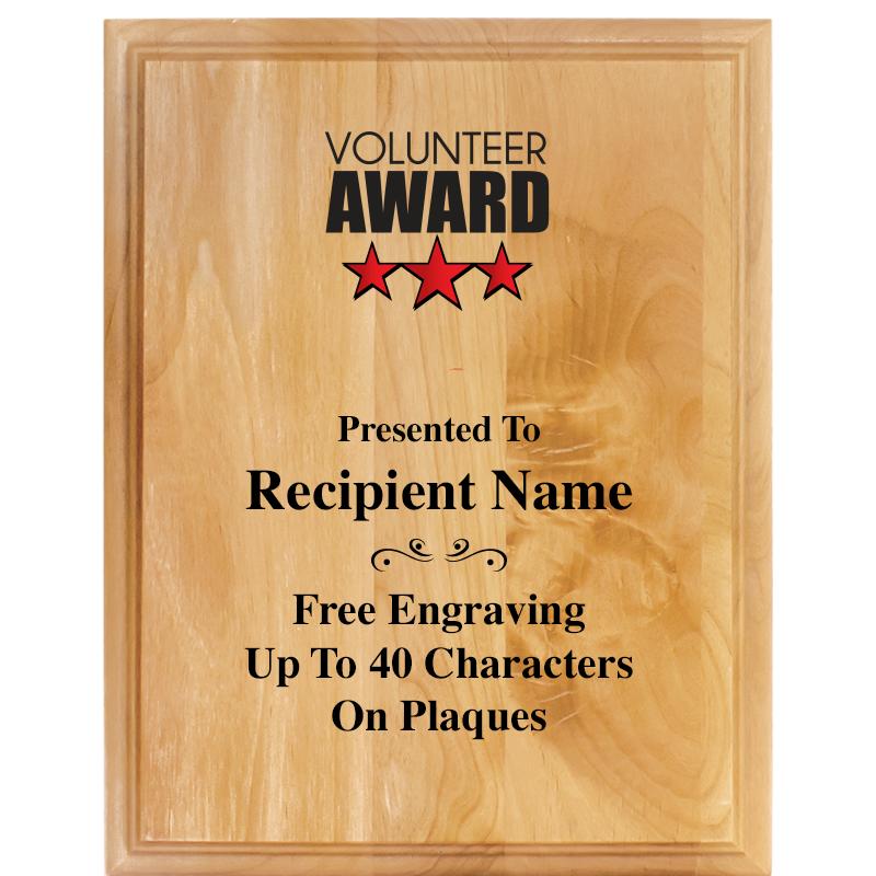 7"X9" ALDER WOOD PLAQUE