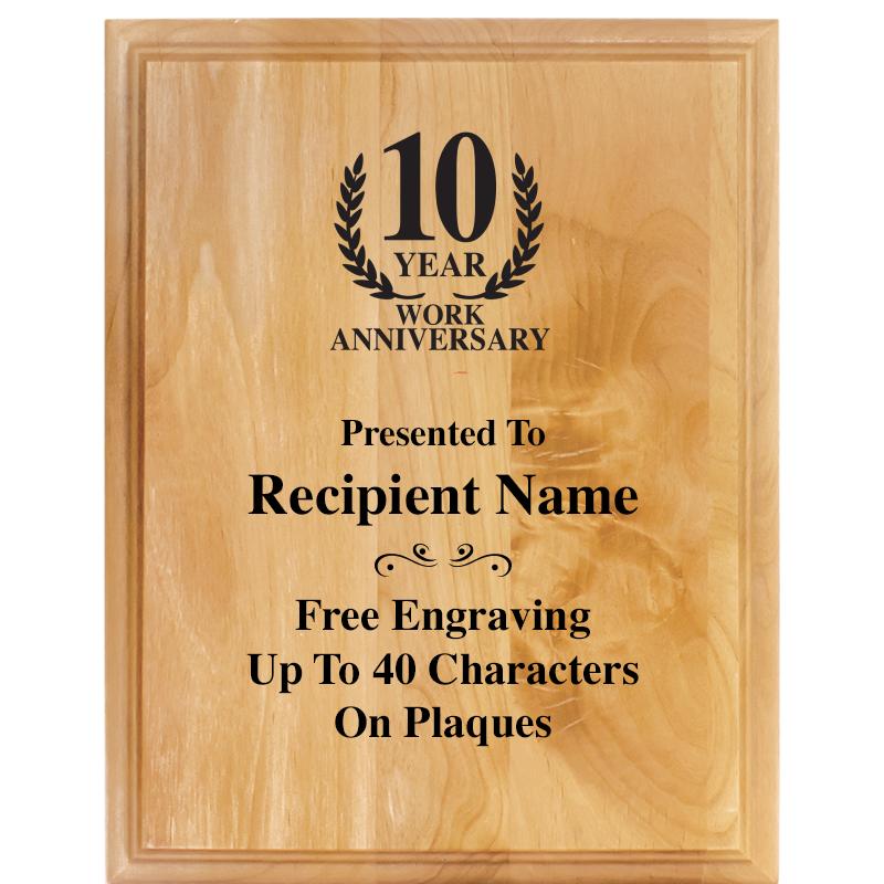 7"X9" ALDER WOOD PLAQUE