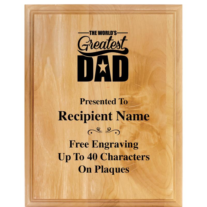 7"X9" ALDER WOOD PLAQUE