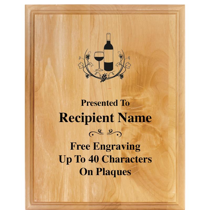 7"X9" ALDER WOOD PLAQUE