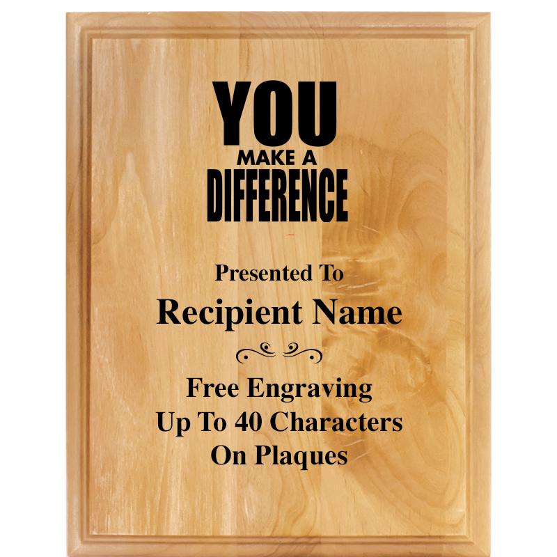 7"X9" ALDER WOOD PLAQUE