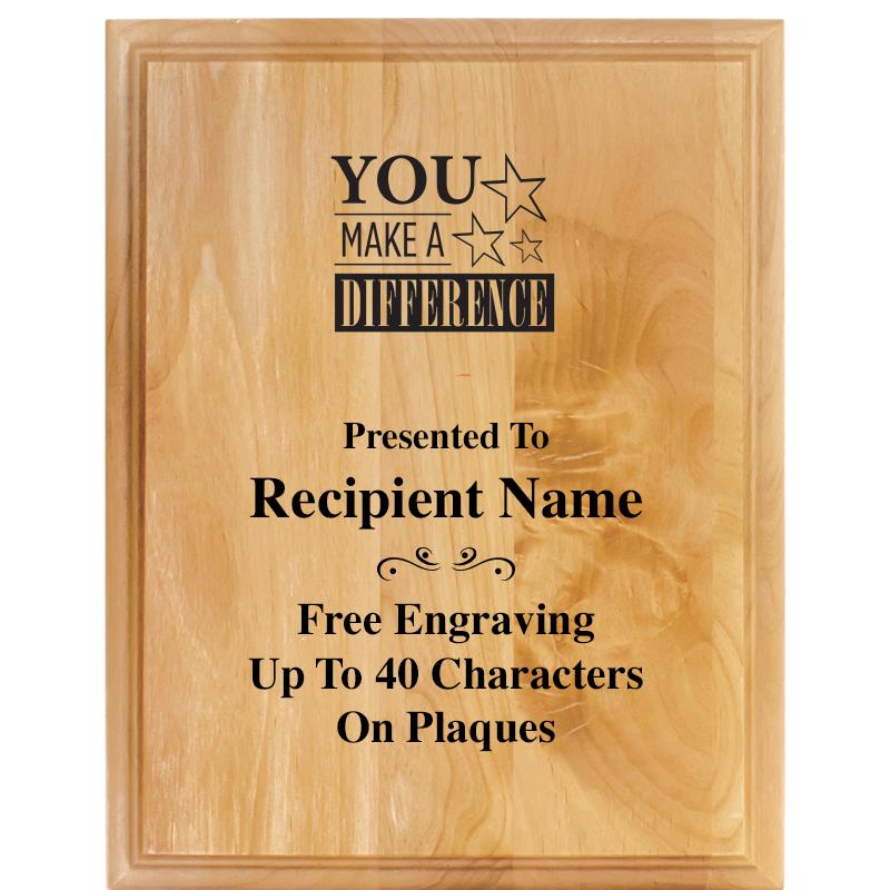 7"X9" ALDER WOOD PLAQUE