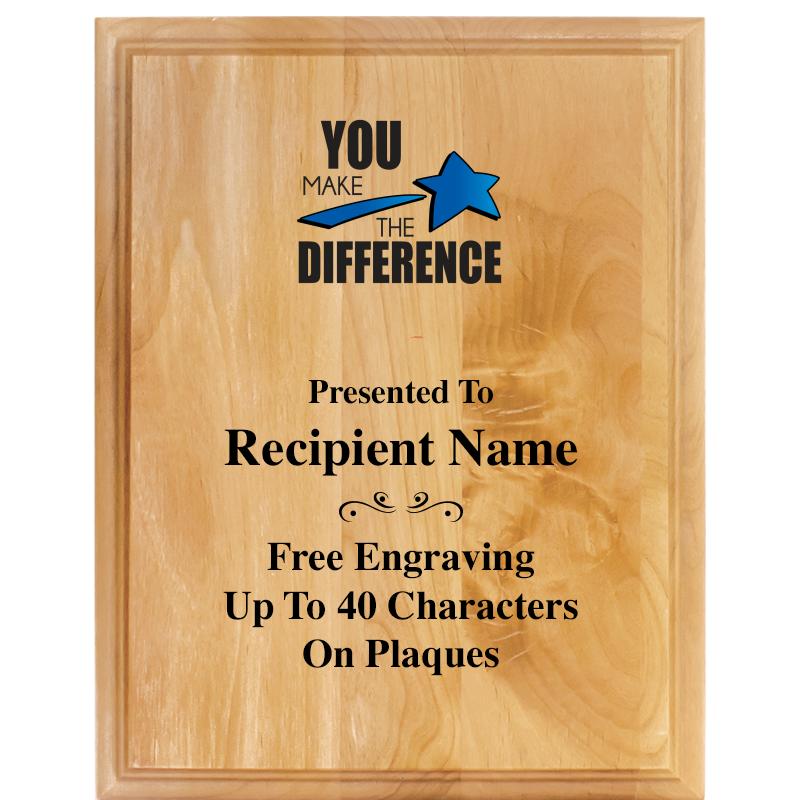 7"X9" ALDER WOOD PLAQUE