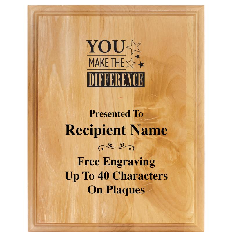 7"X9" ALDER WOOD PLAQUE