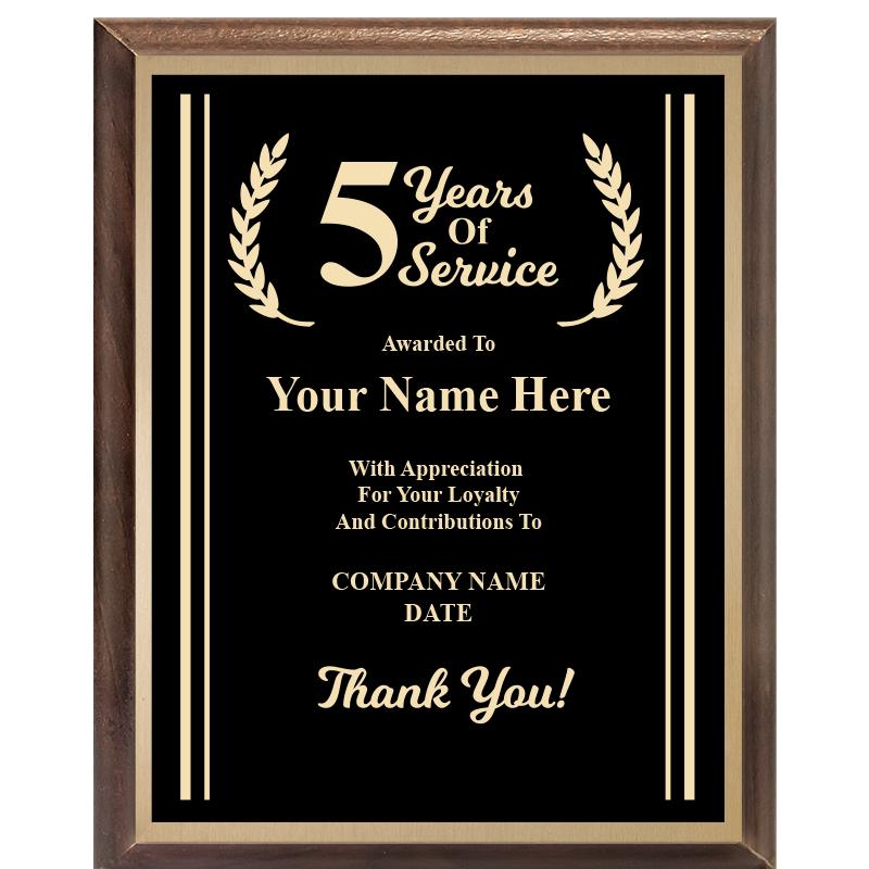 Years Of Service Plaques | Crown Awards