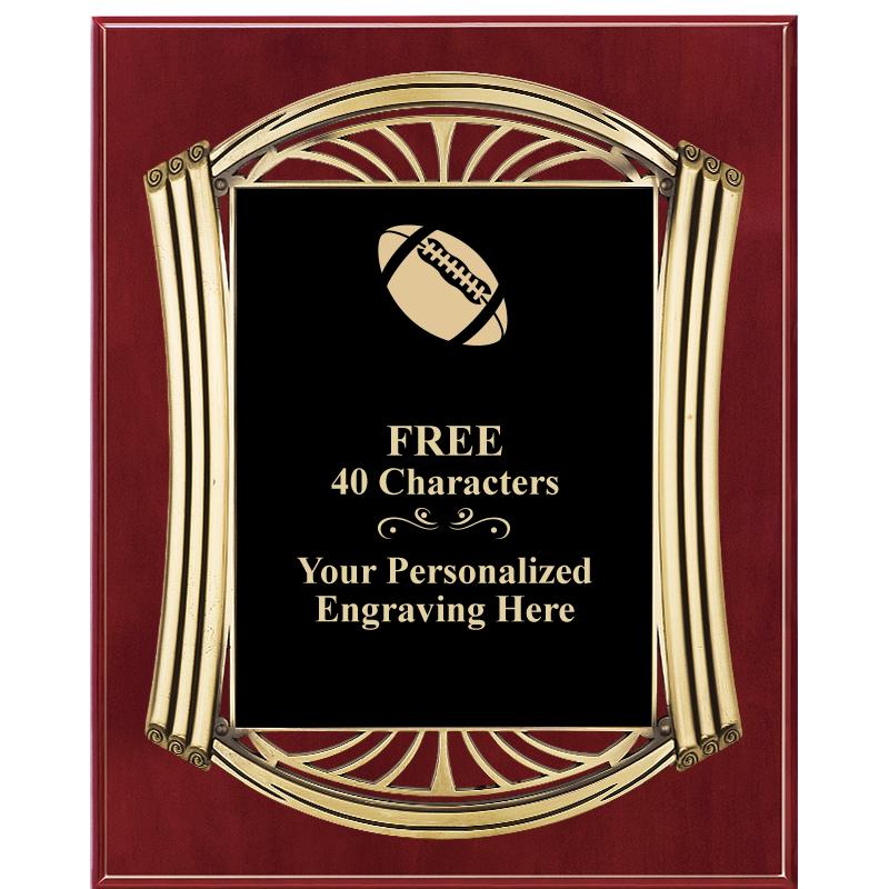 10.5X13 ROMAN CHERRY W GLD PLQ