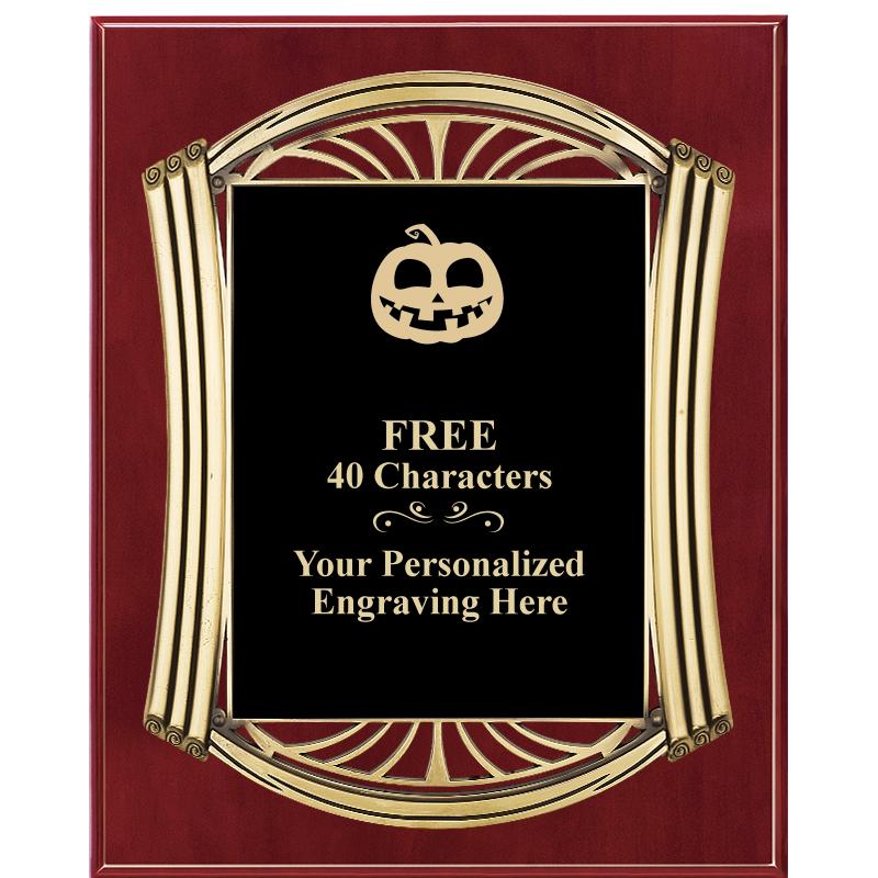 10.5X13 ROMAN CHERRY W GLD PLQ