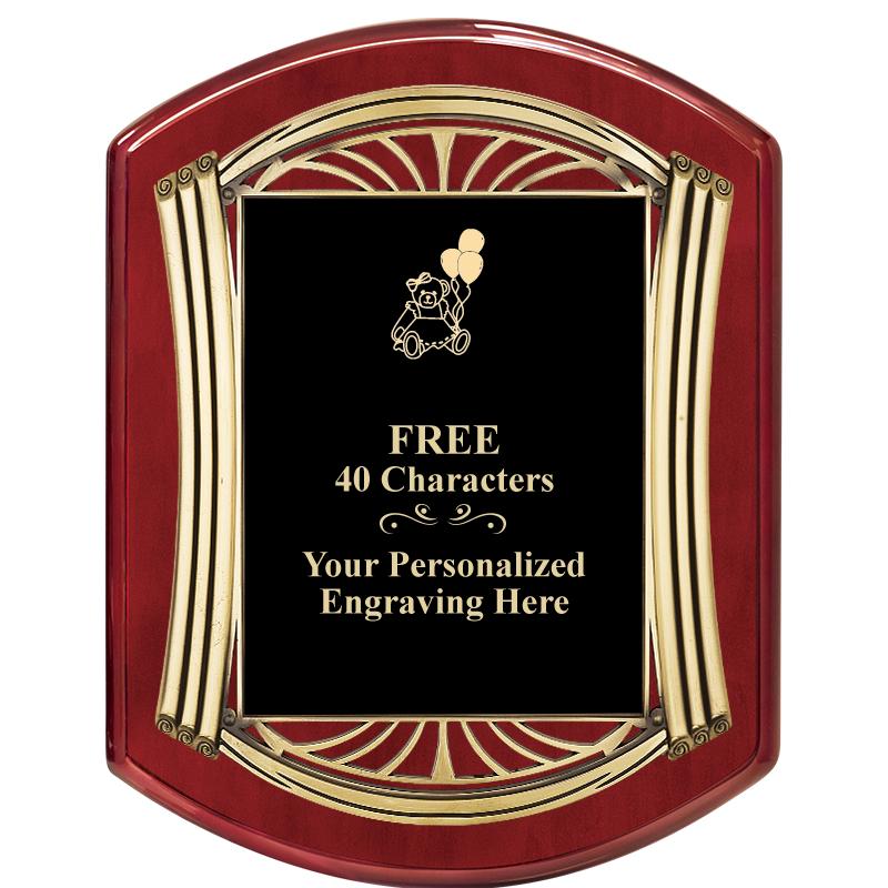 10.5X13.5 ROMAN RD RSWD W GLD