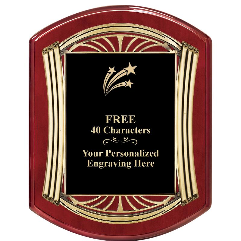 10.5X13.5 ROMAN RD RSWD W GLD