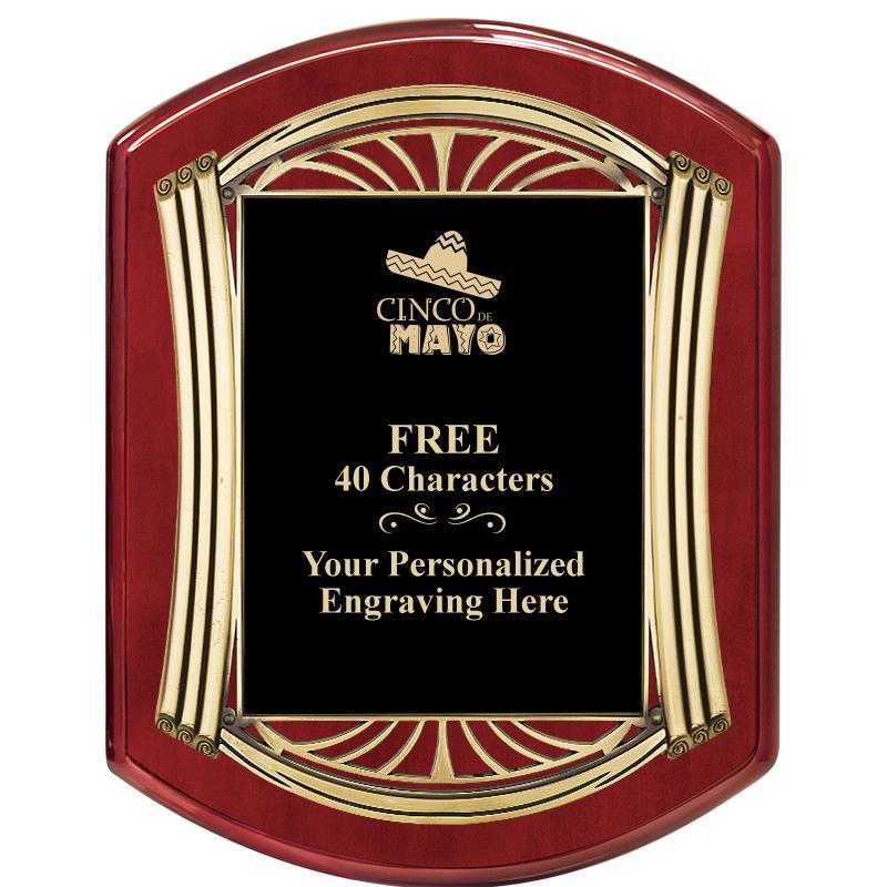 10.5X13.5 ROMAN RD RSWD W GLD