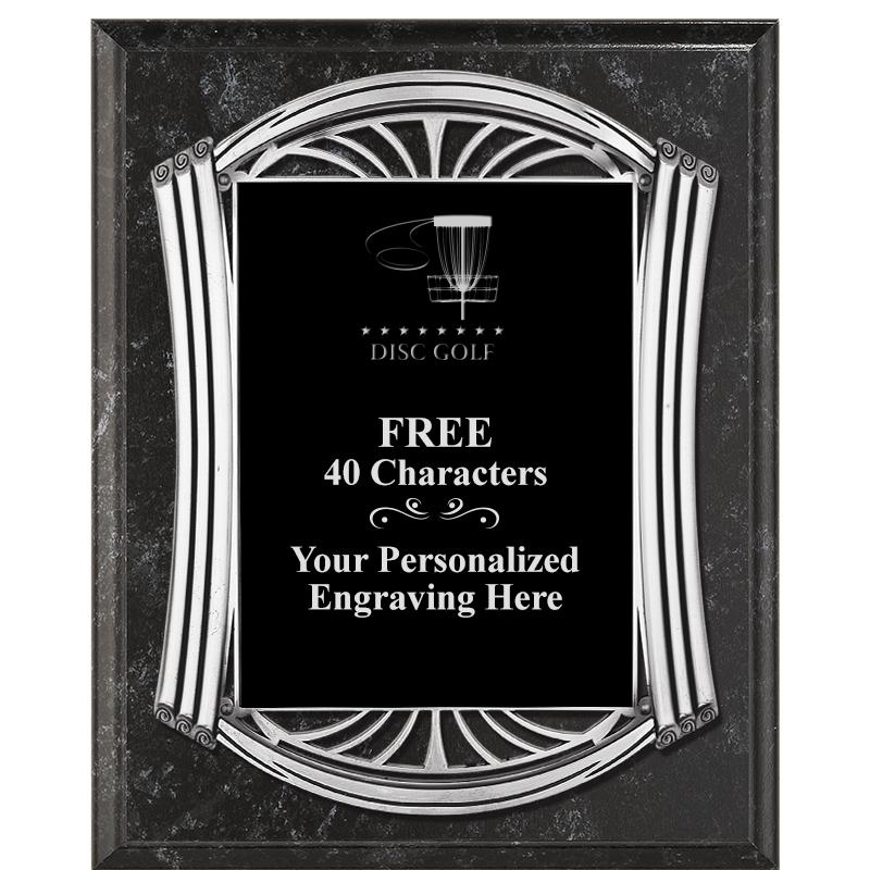 10.5X13 ROMAN BK MRBL W SLV PQ