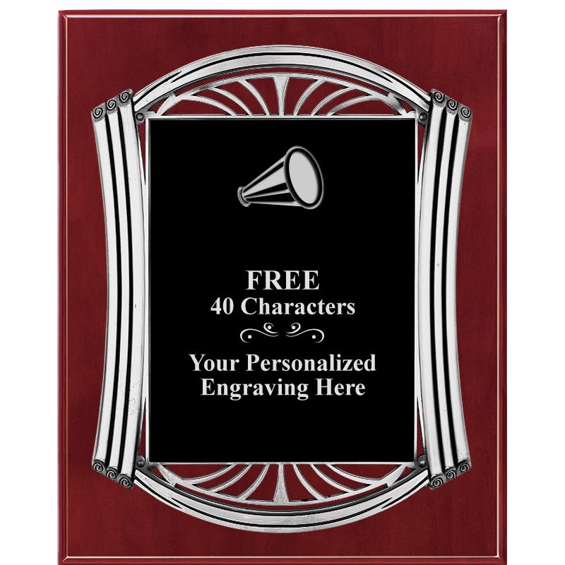 10.5X13 ROMAN CHERRY W SLV PLQ